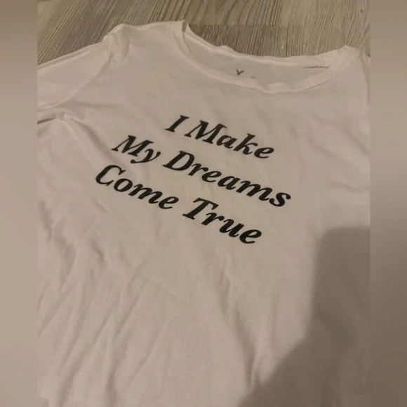 White Long Sleeve Top with Inspirational Print - Picture 3 of 6